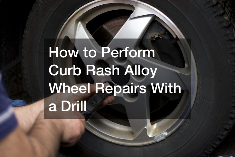 How to Perform Curb Rash Alloy Wheel Repairs With a Drill